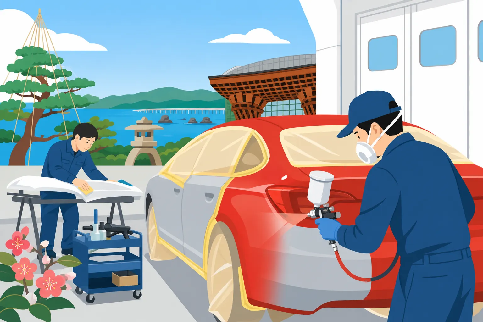 石川県の鈑金塗装｜業者選びのコツと費用の目安